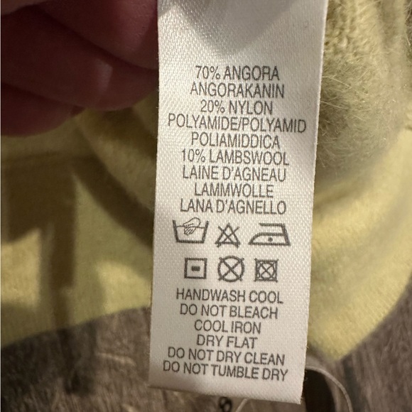 Paul Smith Women's Sweater XL Thin Angora Lambswool Crew Neck Soft Made in Italy - Picture 5 of 8